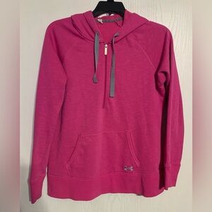 Under Armour Pink Cold Gear Quarter Zip Hoodie